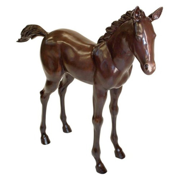 Horse Pony Sculpture Standing Colt Life Size Equestrian Statue Large